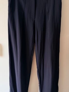 Victoria Victoria Beckham Navy High-Rise Tailored Trousers